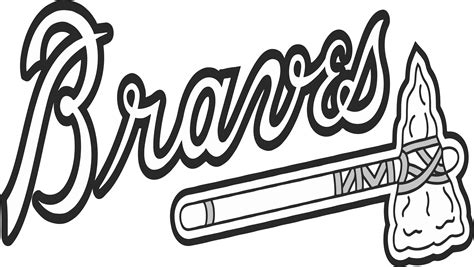 clipart brave|braves clip art black and white.